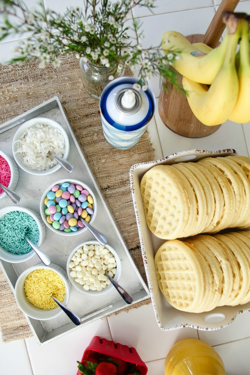 How To Set Up A Spring Waffle Bar For Brunch | Tonya Staab