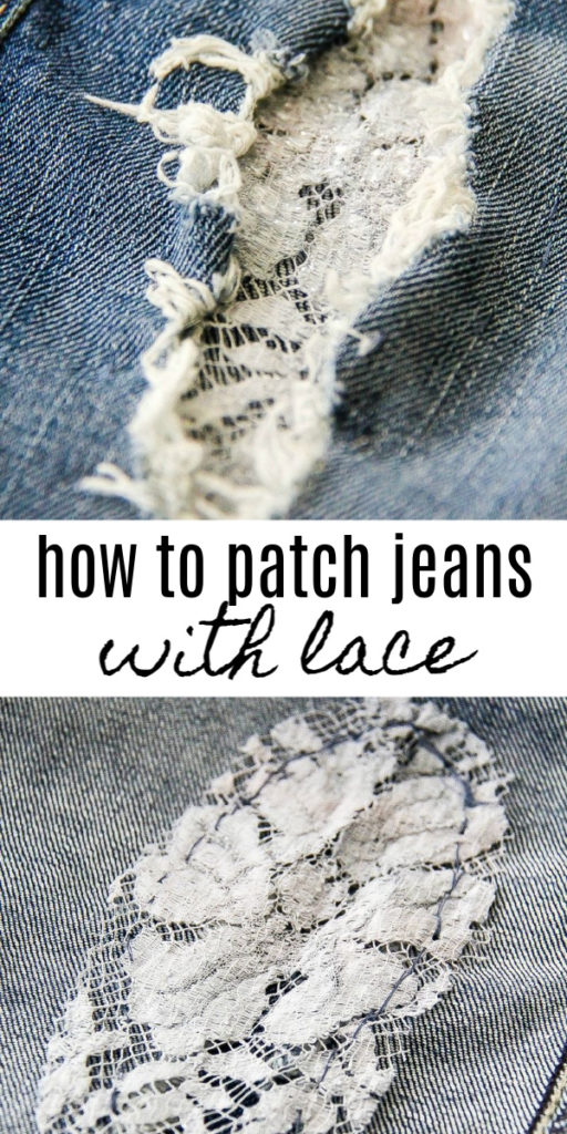 How to Patch Women's Jeans with Lace | Tonya Staab