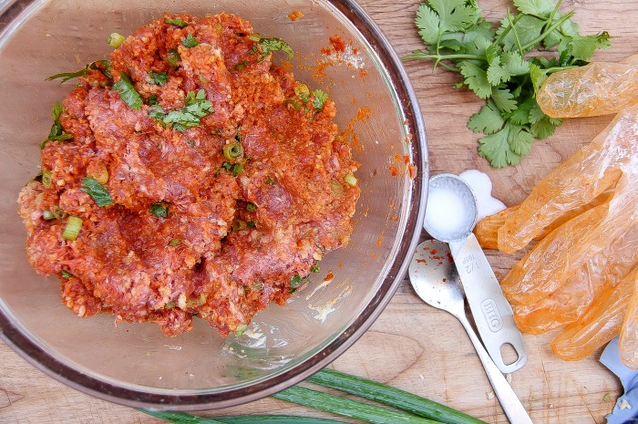 Meatballs with Sriracha Peanut Sauce | Tonya Staab