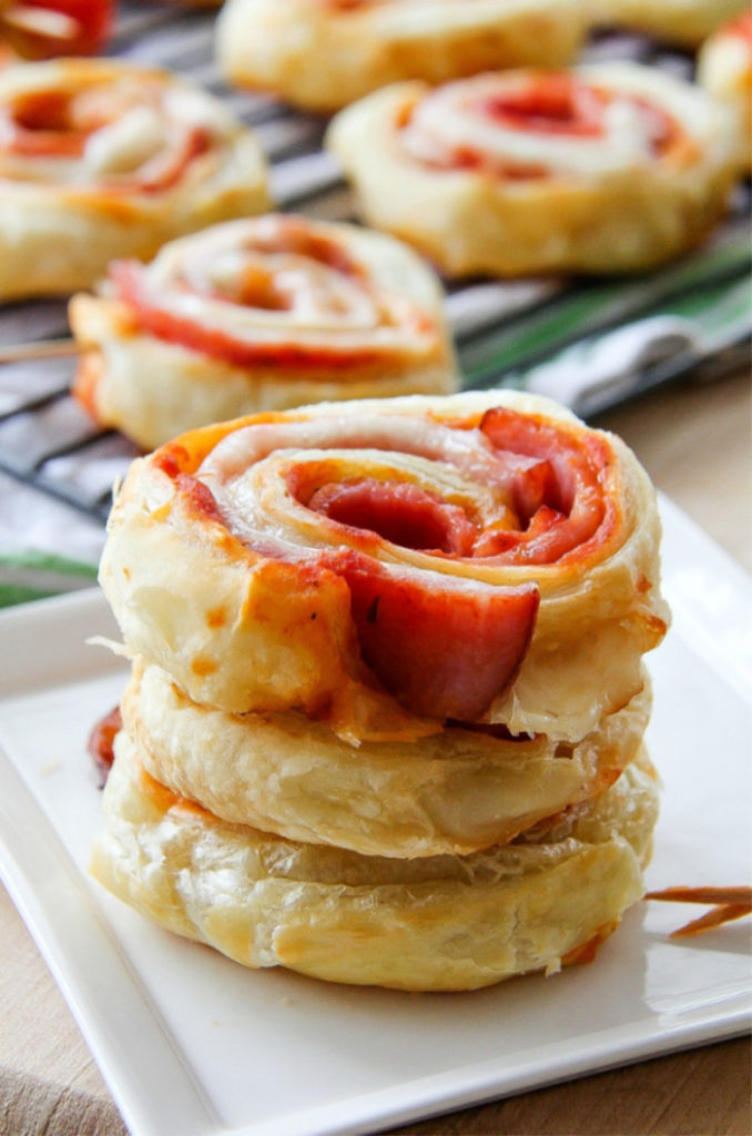 Leftover Holiday Ham Pizza Rolls | Tonya Staab