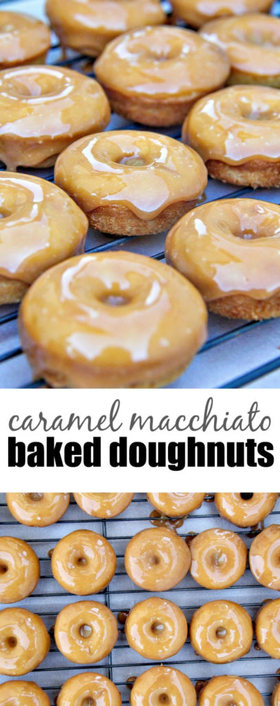 Homemade Baked Caramel Macchiato Doughnuts | Tonya Staab