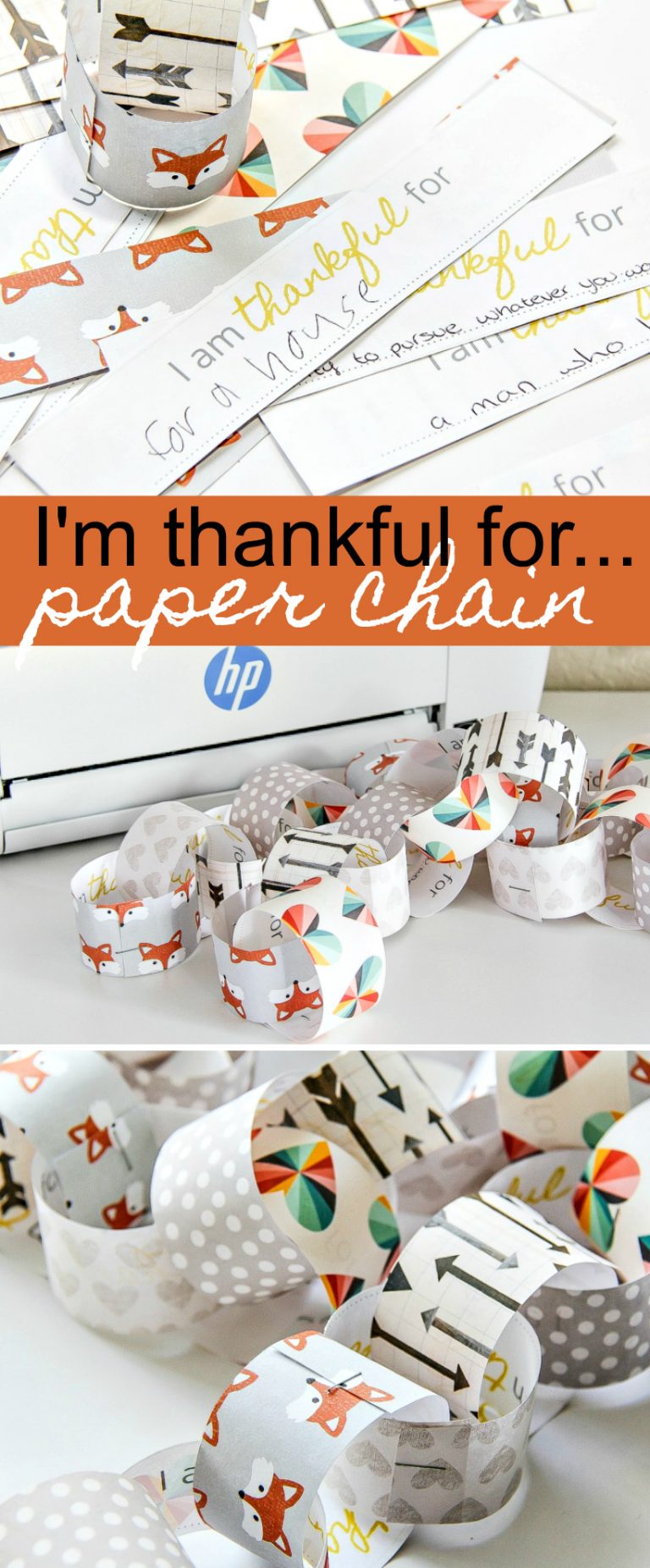 DIY Thankful Craft Paper Chain For Thanksgiving | Tonya Staab