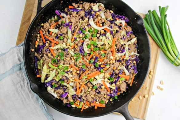 Ground Turkey and Cabbage Stir Fry Recipe | Tonya Staab