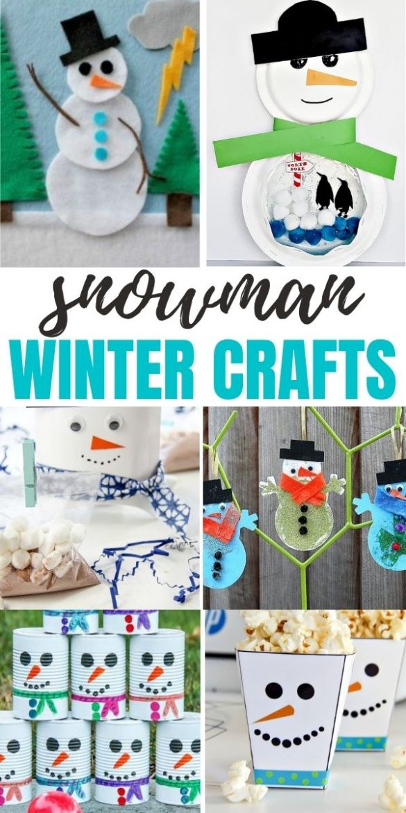 Fun Snowman Crafts For Kids To Make This Winter 