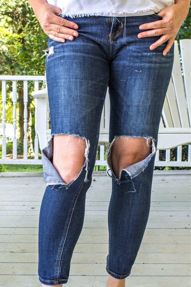 Make Your Own Patches for Ripped Jeans | Tonya Staab