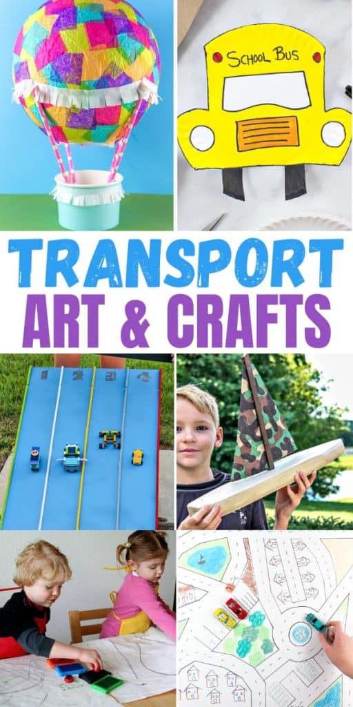 Transport Theme Art and Craft Ideas for Kids | Tonya Staab