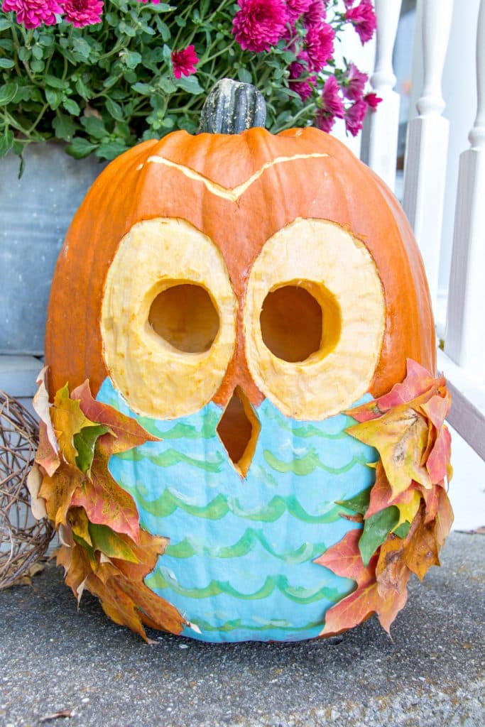 Easy Owl Pumpkin Carving and Painting Idea Tonya Staab